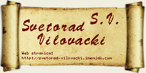 Svetorad Vilovački vizit kartica